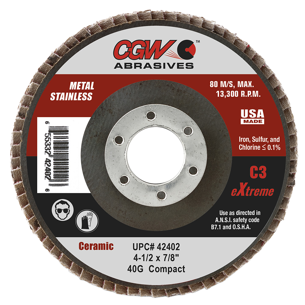 CGW 4-1/2" X 5/8"-11 w/hub