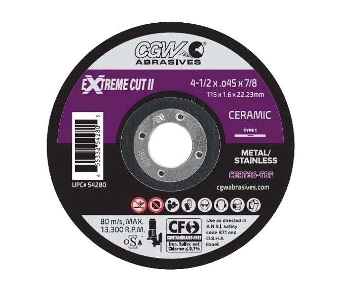 CGW 4-1/2" X .045" X 5/8"-11 W/Hub