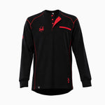 M Elite FR Long-Sleeve Work Tee - Black / Red