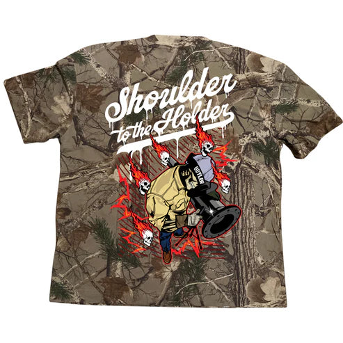 weld Scars Shoulder to the Holder Welder T-shirt Camo