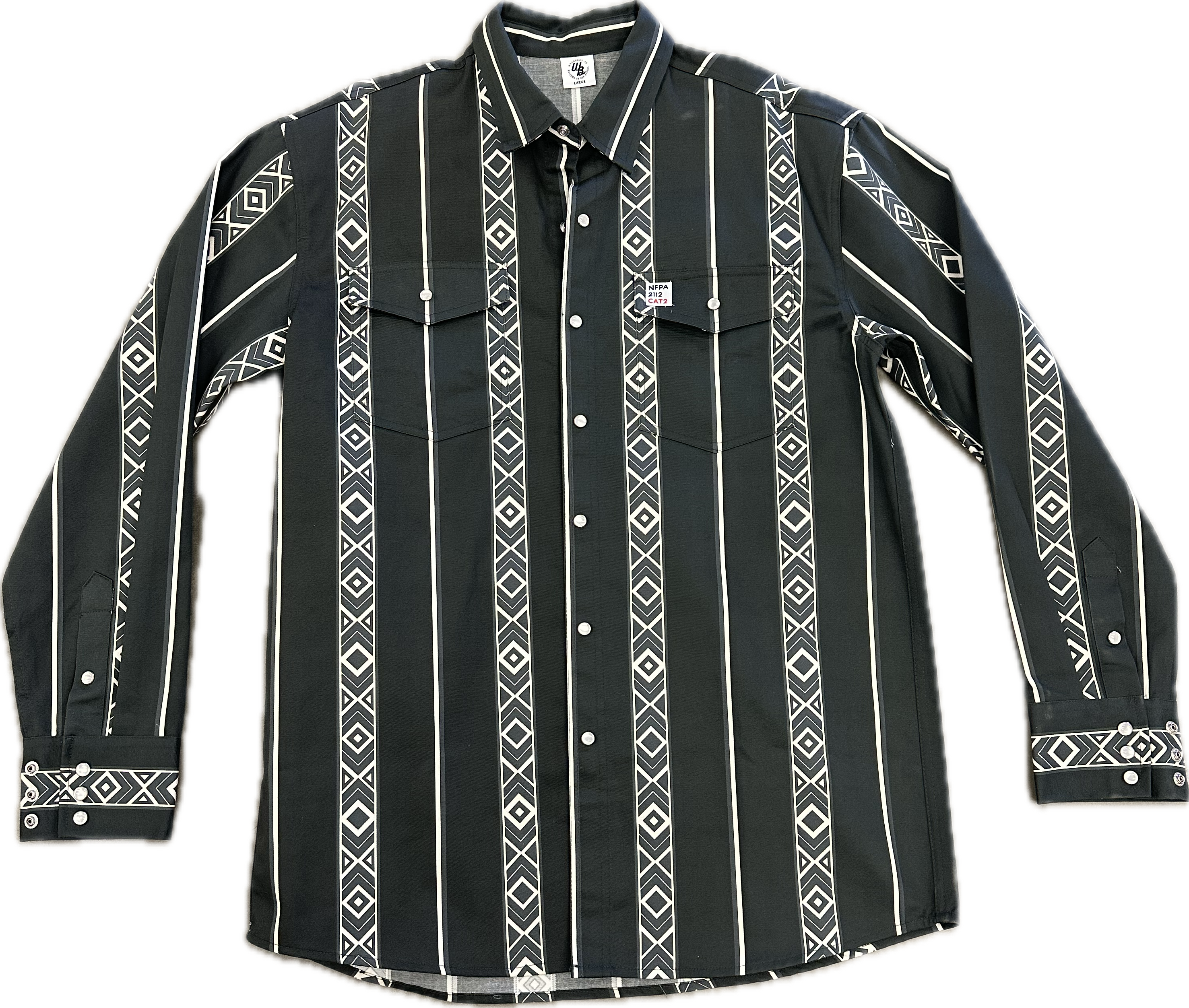 OG FR BLACK BUTTON-UP